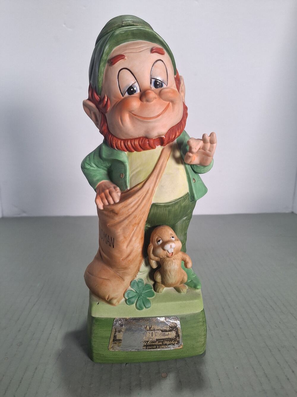 Hoffman "Mr Lucky Series - Mr Sandman Decanter Music Box Japan Vintage- 1974
